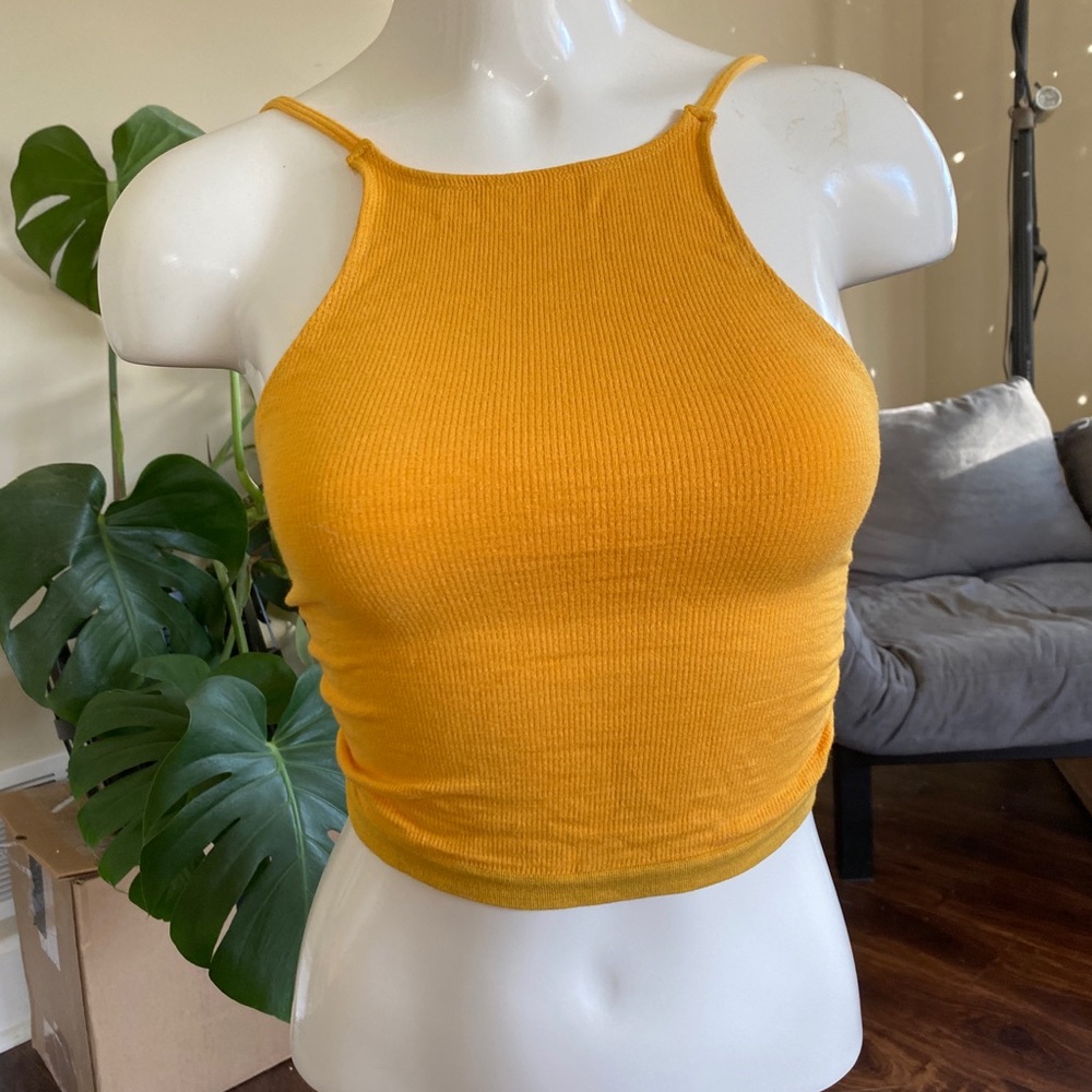 Golden Yellow UO Cropped Tank.